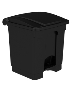 Safco 8 Gal. Plastic Step-On Trash Receptacle (Shown in Black)