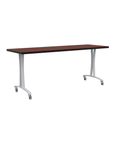 Safco Rumba 72" W x 24" D Fixed Base Training Table with T-Legs & Casters