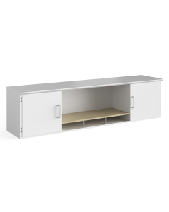 Safco Resi 72" W Wall Mounted Office Hutch with Laminate Doors