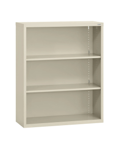 Sandusky 36" W x 12" D x 36" H Welded Steel Stationary Bookcase, Assembled (Shown in Putty)