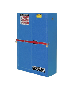 Just-Rite High Security SC29884B Self Close Two Door Corrosives Acids Safety Cabinet with Steel Bar, 45 Gallons, Blue (labels may vary)