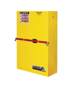 Justrite High-Security SC29884 45 Gal Self-Closing Flammable Storage Cabinet (Shown in Yellow)
