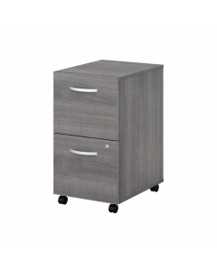 Bush Furniture Studio C 16" W 2-Drawer Mobile File Cabinet (Shown in Platinum Gray)