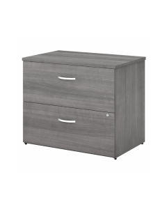 Bush Business Furniture Studio C 36" W 2-Drawer Lateral File Cabinet, Platinum Grey, Assembled