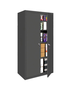 Steel Cabinets USA 36" Wide Storage Cabinets Shown in Charcoal