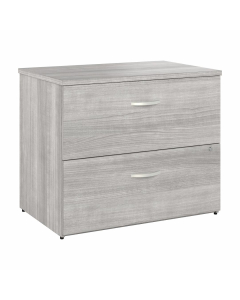 Bush Furniture Studio A 36" W 2-Drawer Lateral File Cabinet, Platinum Gray, Assembled