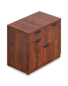 Offices to Go SL3622MSF 36" W 4-Drawer Mixed Storage Lateral File (Shown in Dark Cherry)