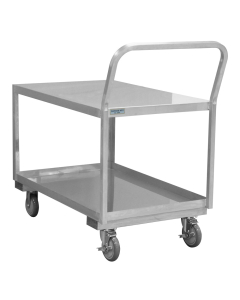 Durham Steel 1200 lb Load Stainless Steel Low Deck Stock Carts