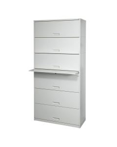 Datum Stak-N-Lok 200 Series 6-Shelf 36" Wide Lateral File Cabinet, Letter (Shown in Light Grey)