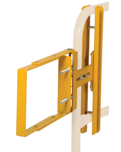 Vestil 16" to 26" Steel Self-Closing Gate, Yellow