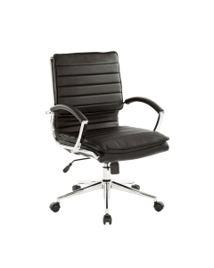 Office Star Pro-Line II Pro X996 Faux Leather Mid-Back Manager Chair (Shown in Black)