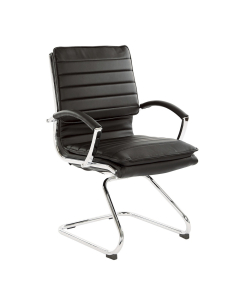 Office Star Pro-Line II Pro X996 Faux Leather Mid-Back Guest Chair (Shown in Black) 