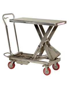 Vestil Stainless Steel 200 to 1000 lb Load Scissor Lift Tables