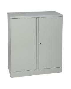 Office Star 36" W x 18" D x 42" H Storage Cabinet, Light Grey