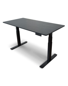Luxor 60" W x 30" D Electric 26" - 52" Height Adjustable Standing Desk, Black Oak