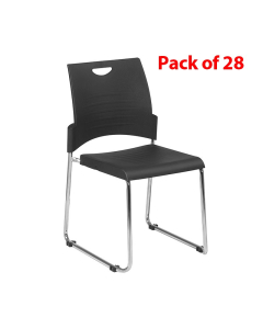 Office Star 28-Pack Sled Base Plastic Stacking Chair