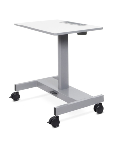 Luxor 28" W x 20" D Pneumatic Sit-Stand Student Desk, 29" - 44" H