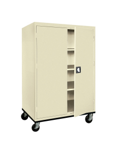 Sandusky Transport Mobile Storage Cabinets, Assembled (Shown in Putty)