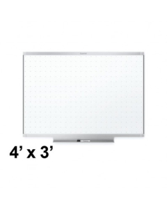 Quartet Prestige 2 Total Erase 4' x 3' Aluminum Frame Melamine Whiteboard
