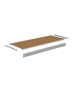 Tennsco Steel with Hardboard Workbench Top with Stringer