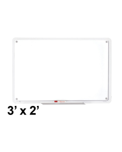 Quartet IQ Total Erase 3 ft. x 2 ft. Clear Frame Melamine Whiteboard
