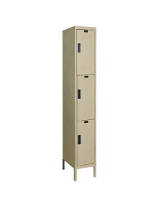 Hallowell Triple Tier DigiTech Electronic Combination Storage Lockers 12" W x 78" H, Tan