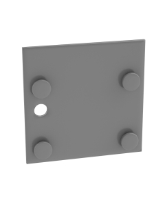 Tennsco Tie Plate for Front-to-Back or Side-by-Side on Z-Line Shelving, Medium Grey