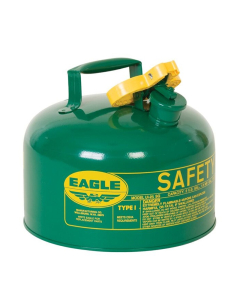 Eagle Type I 2.5 Gallon Galvanized Steel Metal Safety Can (Shown in Green)