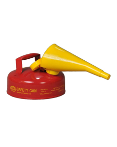 Eagle Type I 2 Quart Galvanized Steel Metal Safety Can with F-15 Funnel (red)