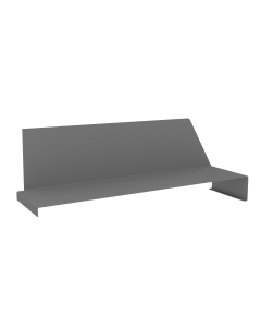 Tennsco 12" D x 3" H Adjustable Shelf Divider, Medium Grey