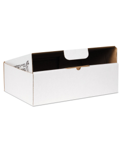 Duck 13" x 9" x 4" Self-Locking Mailing Boxes, White, Pack of 25