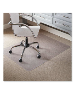 ES Robbins EverLife Low Pile Carpet 46" W x 60" L, Straight Edge Chair Mat 120321 
