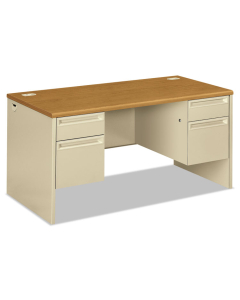 HON 38000 60" W Double Pedestal Office Desk