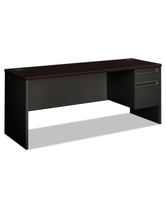 HON 38000 72" W Single Pedestal Credenza Office Desk, Right