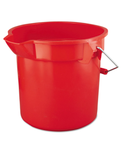 Rubbermaid Commercial 11.25" H BRUTE Round Utility Pail 14 qt., Red