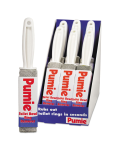 Pumie 5" L x 1.25" W Toilet Bowl Ring Remover, Grey, Pack of 6