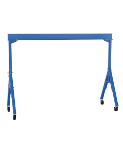 Vestil 15' Fixed Height Steel Gantry Crane With Phenolic Casters 6000 Lb Load, Blue