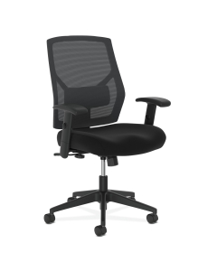 HON Crio Mesh High-Back Fabric Task Chair, Black