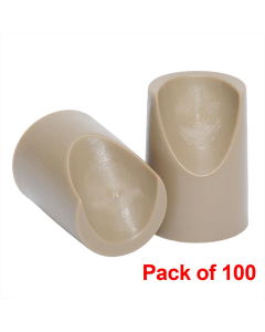 NPS V-Tip Caps for Folding Chairs, Pack of 100 (Shown in Beige)