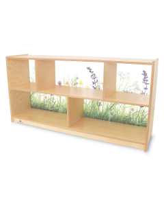 Nature View 24" H Acrylic-Back Classroom Storage Cabinet