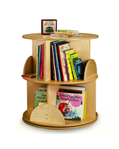 Whitney Brothers 22" Dia. 2-Level Carousel Book Display Stand