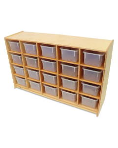 Whitney Brothers 20 Clear Tray Cubby Classroom Storage Unit