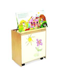 Whitney Brothers 24" W Mobile Big Book Display and Storage with Write and Wipe Markerboard