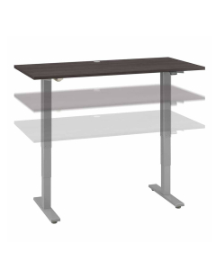 Bush Furniture Cabot 60" W x 30" D Electric Height Adjustable Standing Desk (Shown in Grey)