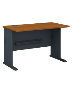 BBF Series A 48" W Straight Front Office Desk (Shown in Natural Cherry)