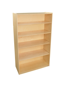 Wood Designs Childrens Classroom 5-Shelf Bookcase Storage Unit, Adjustable