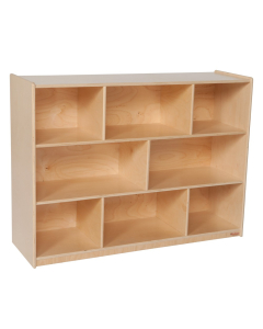 Wood Designs Classroom 8-Section Storage Unit, 38" H x 48" W x 15" D