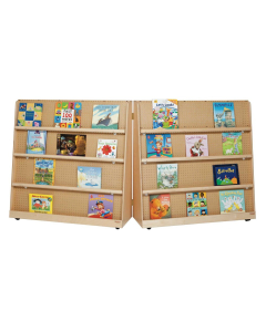 Wood Designs 50" H Folding Double Sided Book Display (Example of Use)