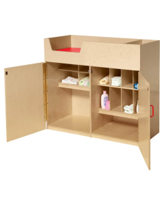 Wood Designs Deluxe Infant Care Center Cabinet