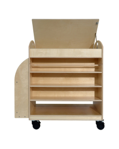 Wood Designs Maker's Art Supply Mobile Classroom Storage Cart